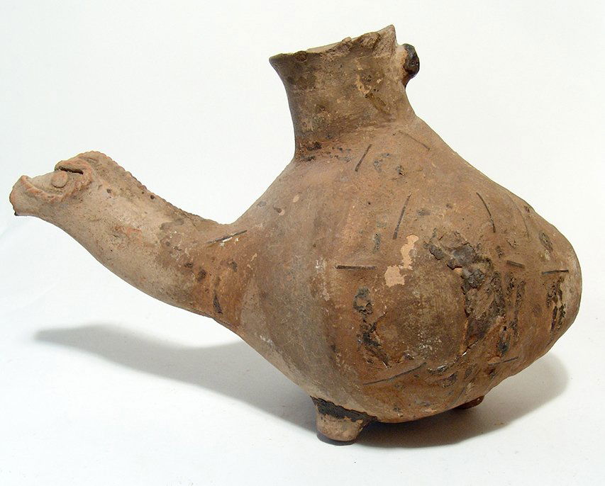 A Near Eastern ceramic zoomorphic rhyton (1 of 4)