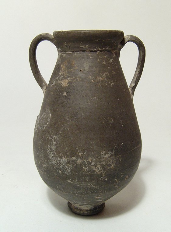 A Greek black-glazed amphora (1 of 3)