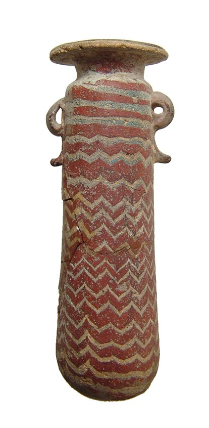 A lovely Hellenistic core-formed alabastron (1 of 6)