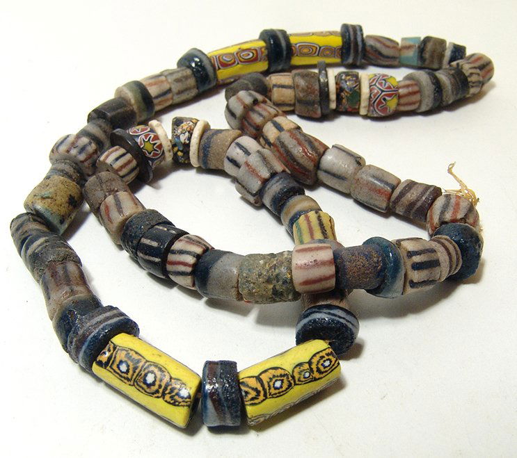 A large strand of glass trade beads (1 of 2)
