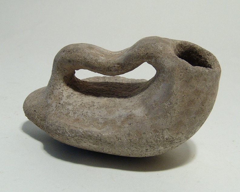 Anasazi ceramic vessel in the form a preening duck (1 of 3)