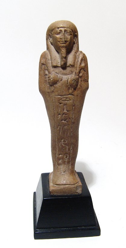 A nice Egyptian faience ushabti, Late Period (1 of 3)