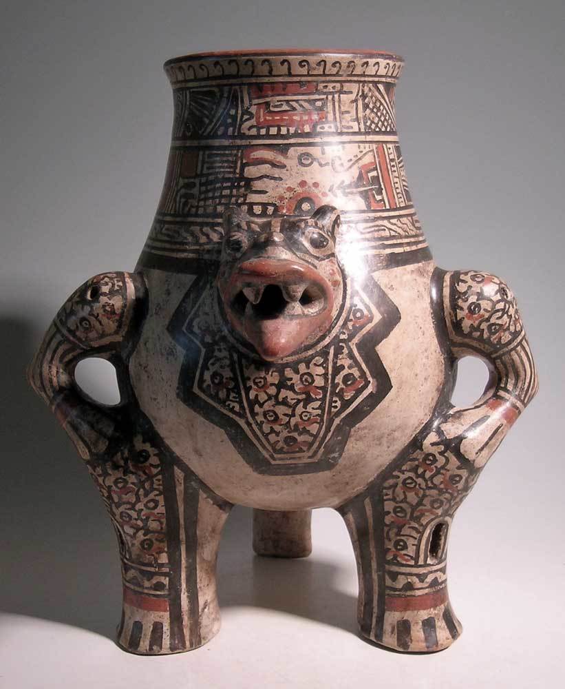 Excellent Nicoya Jaguar urn from Costa Rica (1 of 4)