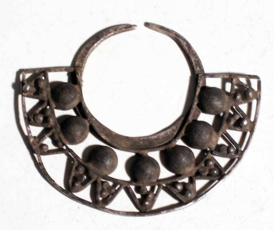 An intricately made Pre-Columbian nose ornament (1 of 1)