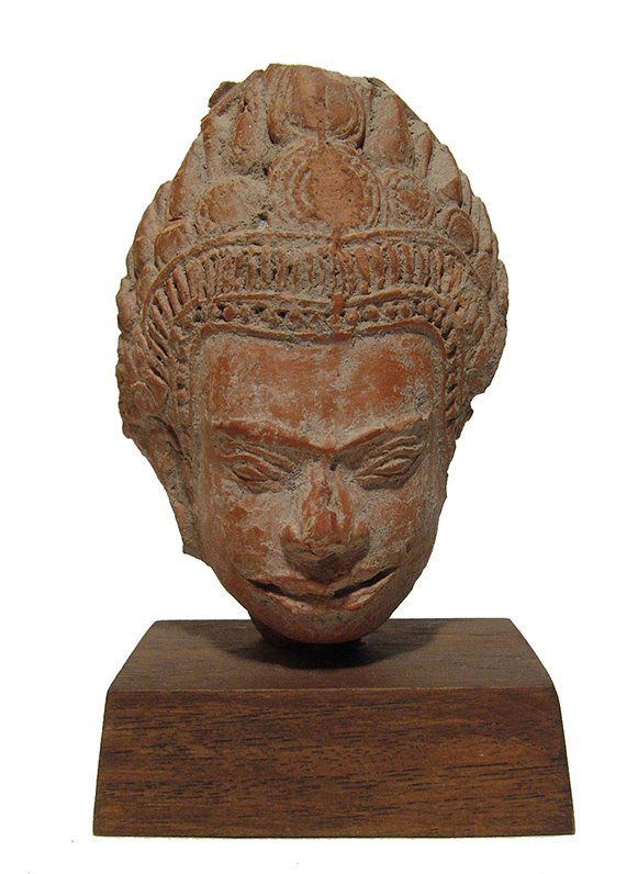A Siamese terracotta head of Buddha (1 of 3)