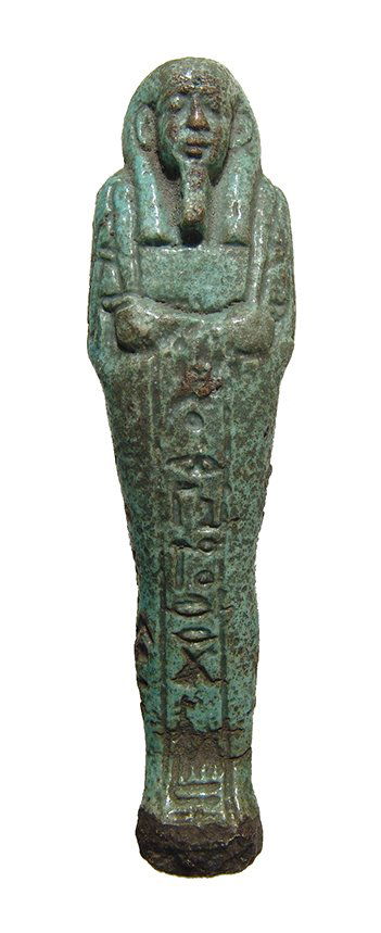 A nice Egyptian glazed faience ushabti (1 of 3)