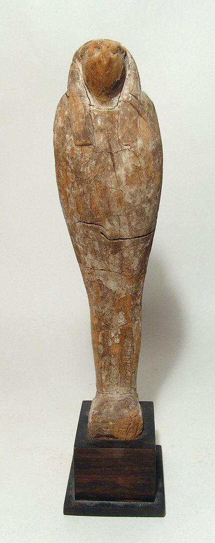 Large wooden figure of Horus in falcon form (1 of 6)