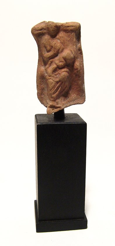Roman terracotta fragment depicting Isis and Horus (1 of 4)