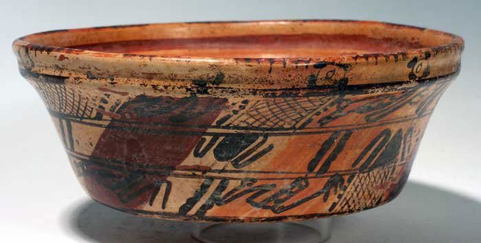 Maya polychrome bowl from the Sula Valley (1 of 3)