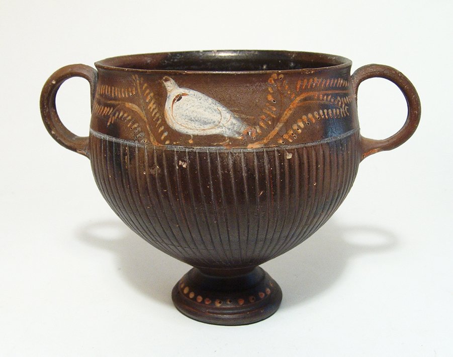A lovely Greek Gnathian-ware kantharos, 4th Century BC (1 of 6)