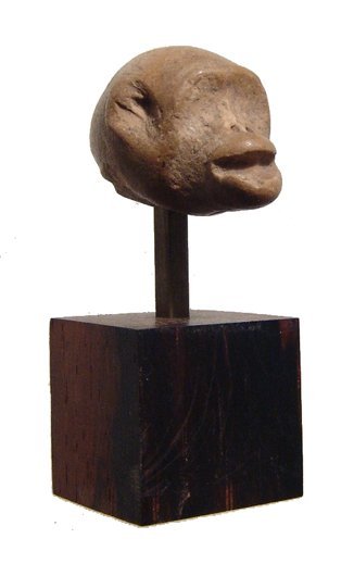 A Hellenistic terracotta head of a monkey (1 of 5)