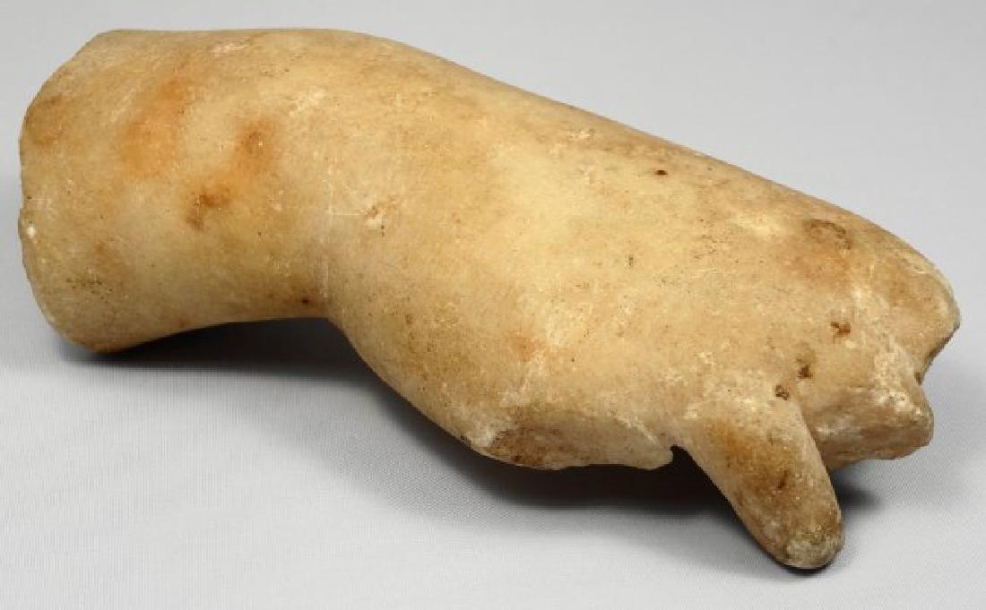 A carved Roman marble right hand and forearm (1 of 4)