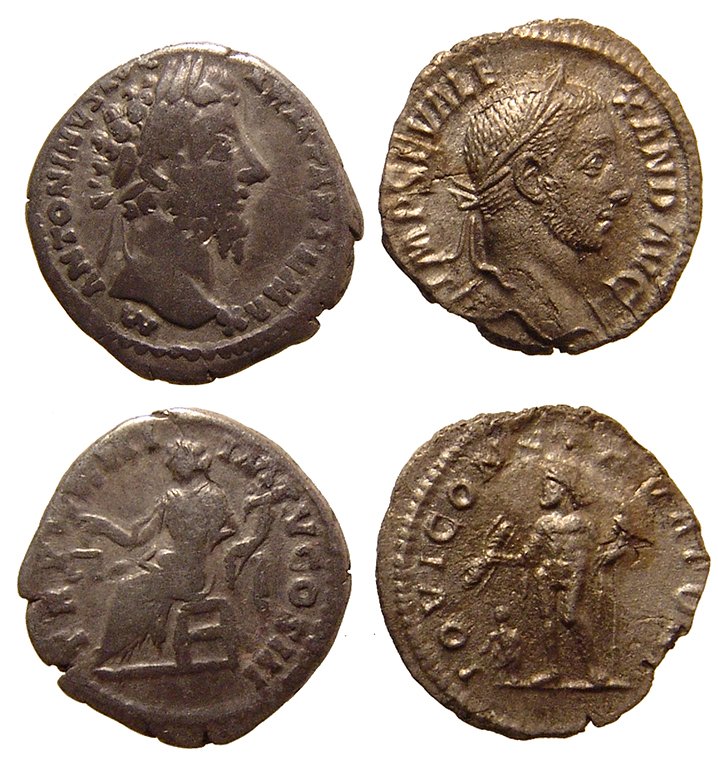 A pair of Roman silver Denarii (1 of 1)