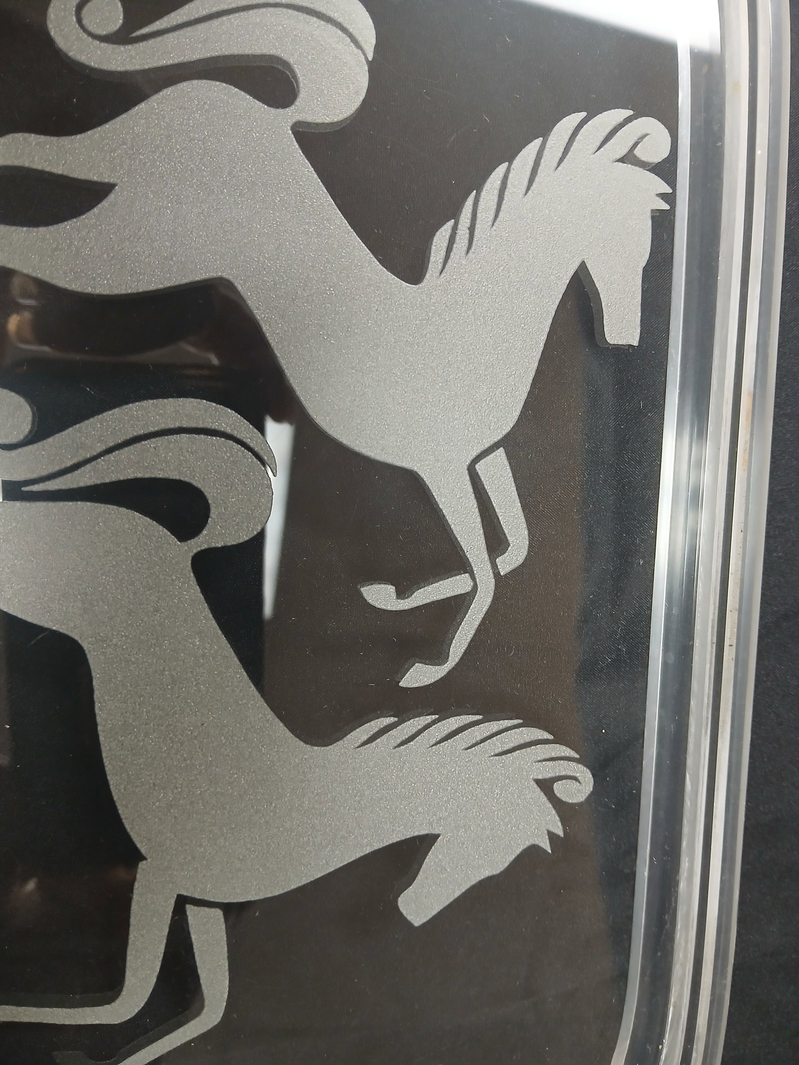 acrylic/glass serving tray