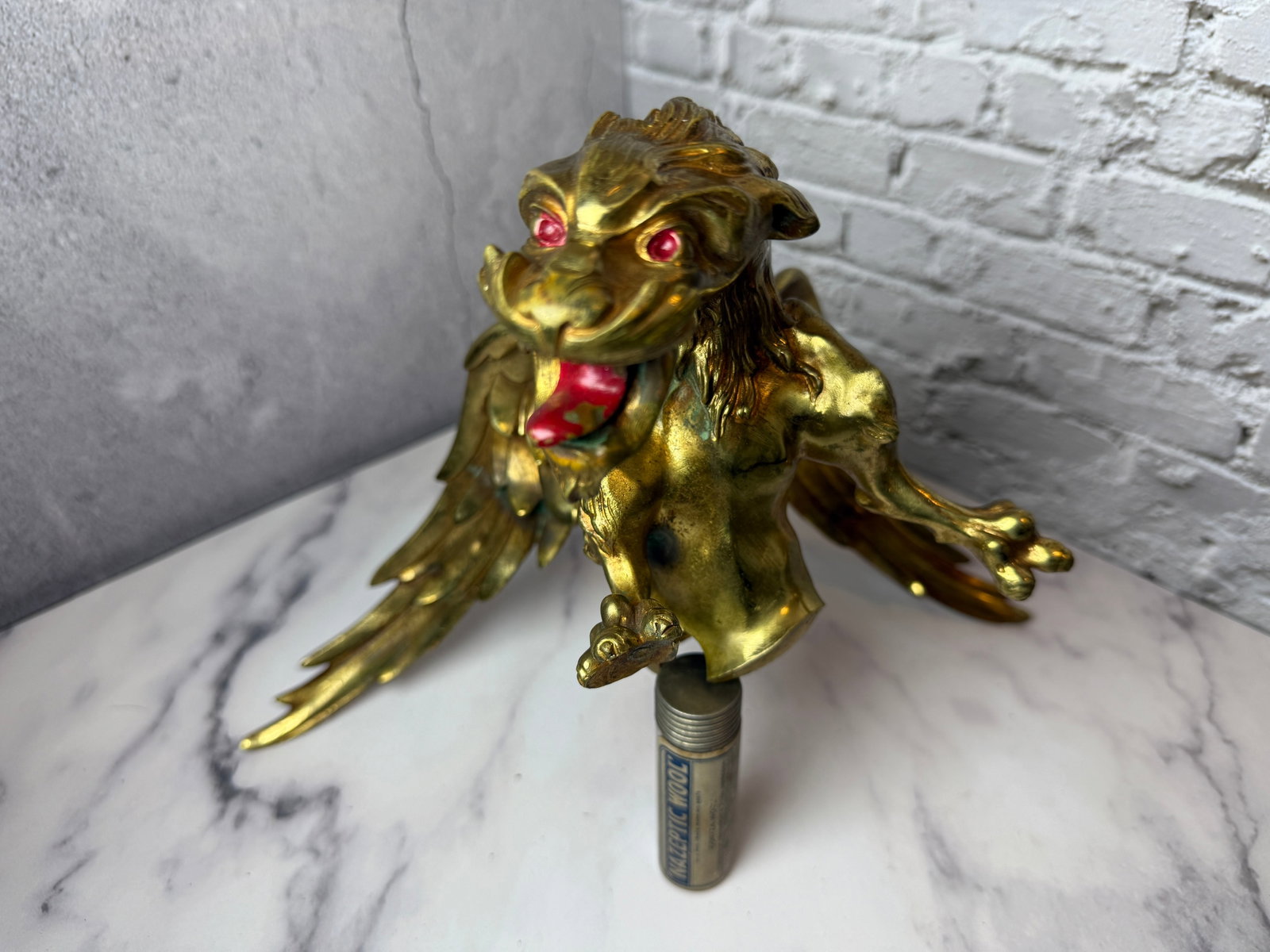 Large-Heavy Bronze Dragon Flagpole Topper?: It may be a flagpole topper or some other statue, has a hole in the bottom of it (supposed to be there)Appears to be 100& bronzeWeighs 63.1oz