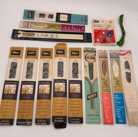 Lot of 14 vintage sewing accessories in original packages