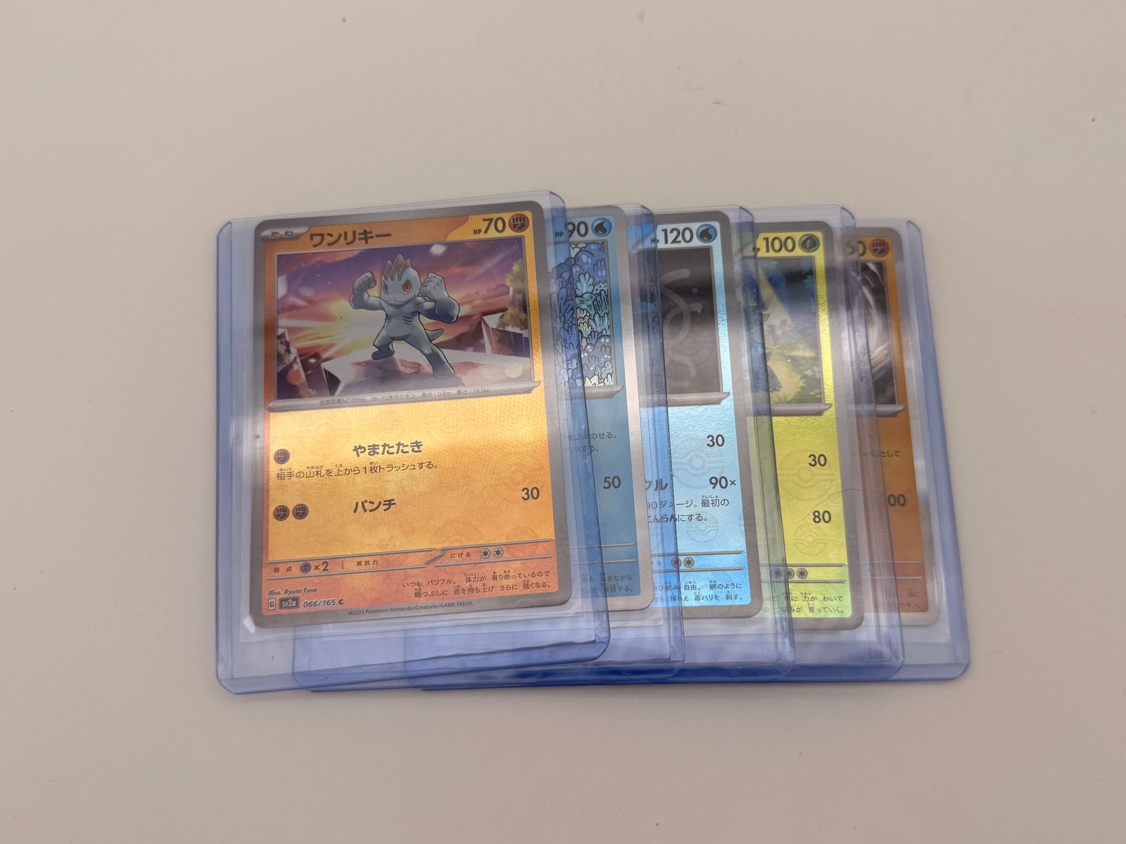 Lot of 5 Japanese Pokémon Holographic Cards (1 of 2)