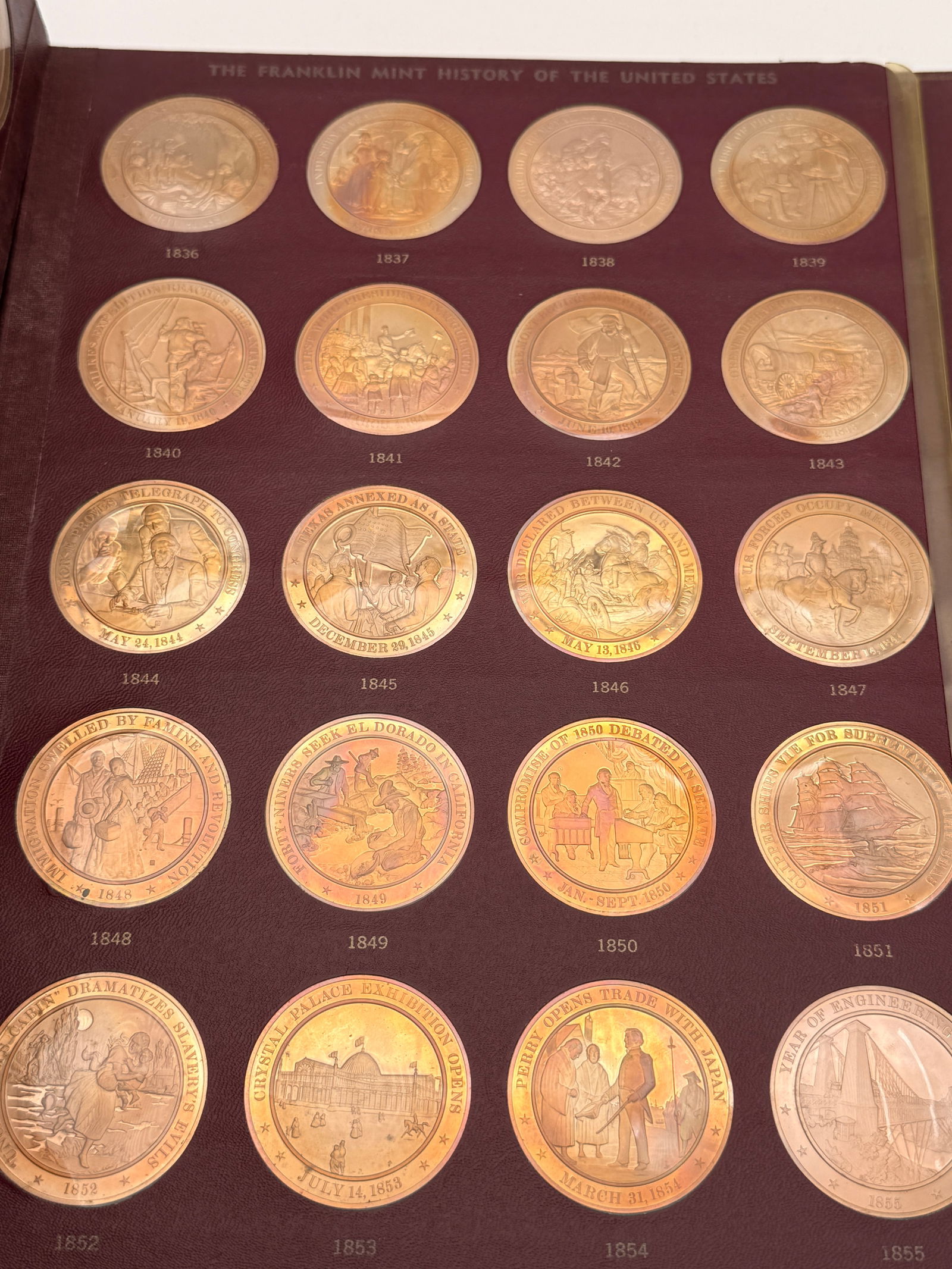 Franklin Mint “History of the United States” Solid Bronze Set, Volume One (1776–1875) (1 of 9)