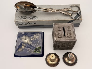 Assorted Vintage Silver-Plated Tableware & Decorative Lot, Mid-20th Century