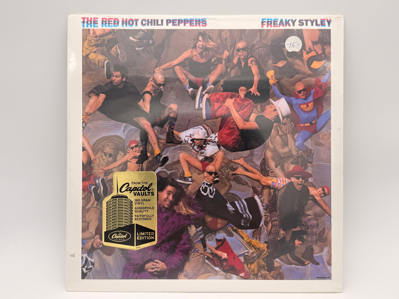Sealed Red Hot Chili Peppers Freaky Styley 180g LP, Capitol Vaults Limited Edition: Red Hot Chili Peppers – Freaky Styley (1985 album), limited edition 180-gram vinyl reissue from Capitol’s “From the Vaults” series. Includes original gold foil sticker, still sealed in fac