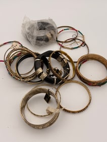 Lot of 20 Vintage Bangle Bracelets