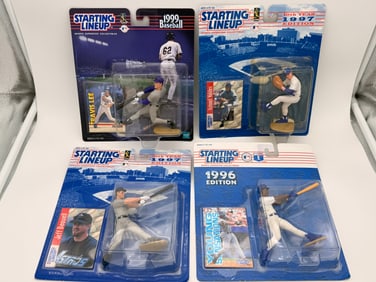Lot of Four Sealed Starting Lineup MLB Figures, 1996–1999
