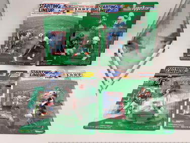 Lot of Four Sealed Starting Lineup NFL Figures, 1997–1999