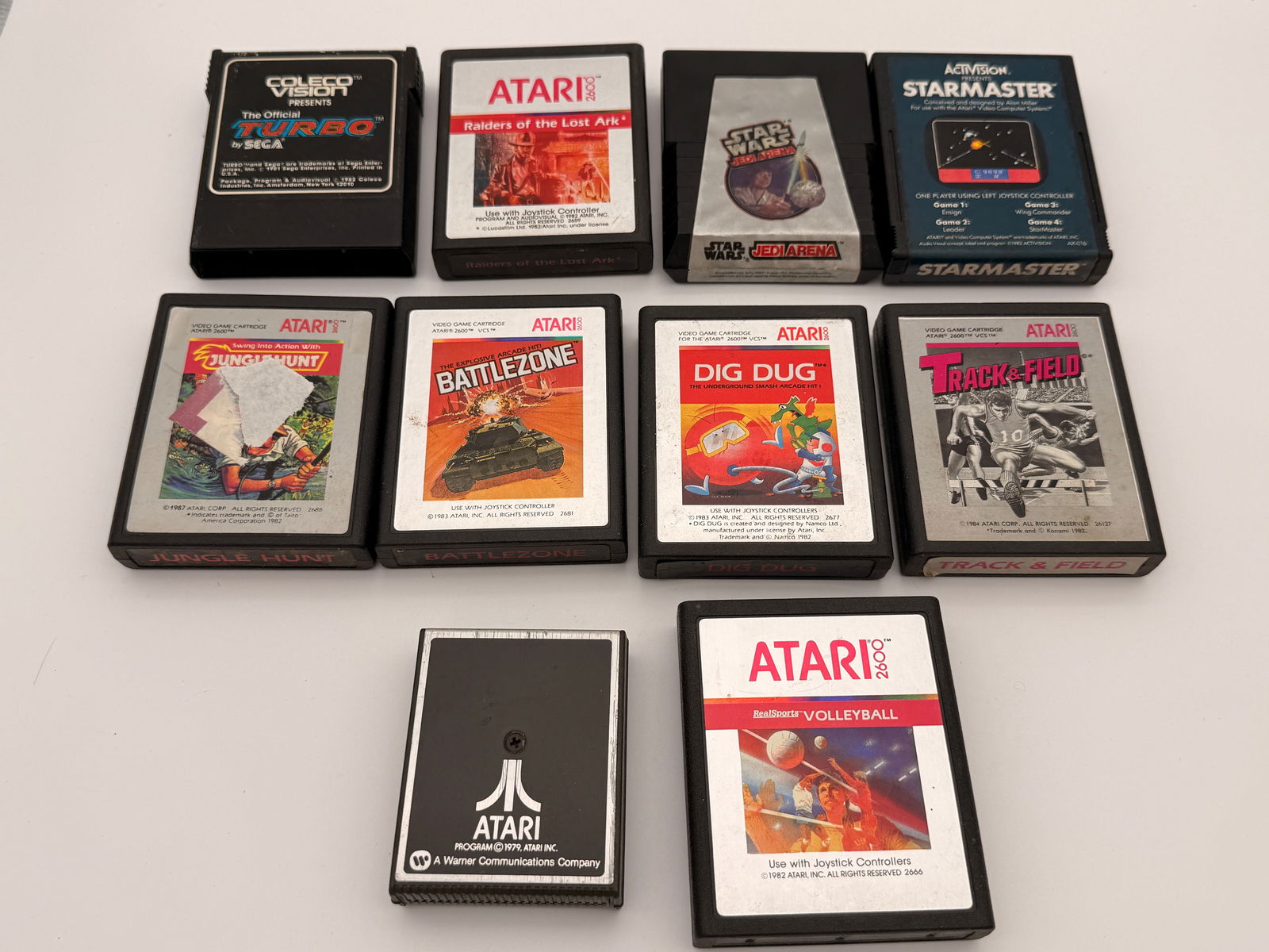 Lot of Vintage Atari 2600 & ColecoVision Games Turbo Dig Dug Battlezone Star Wars (1 of 1)