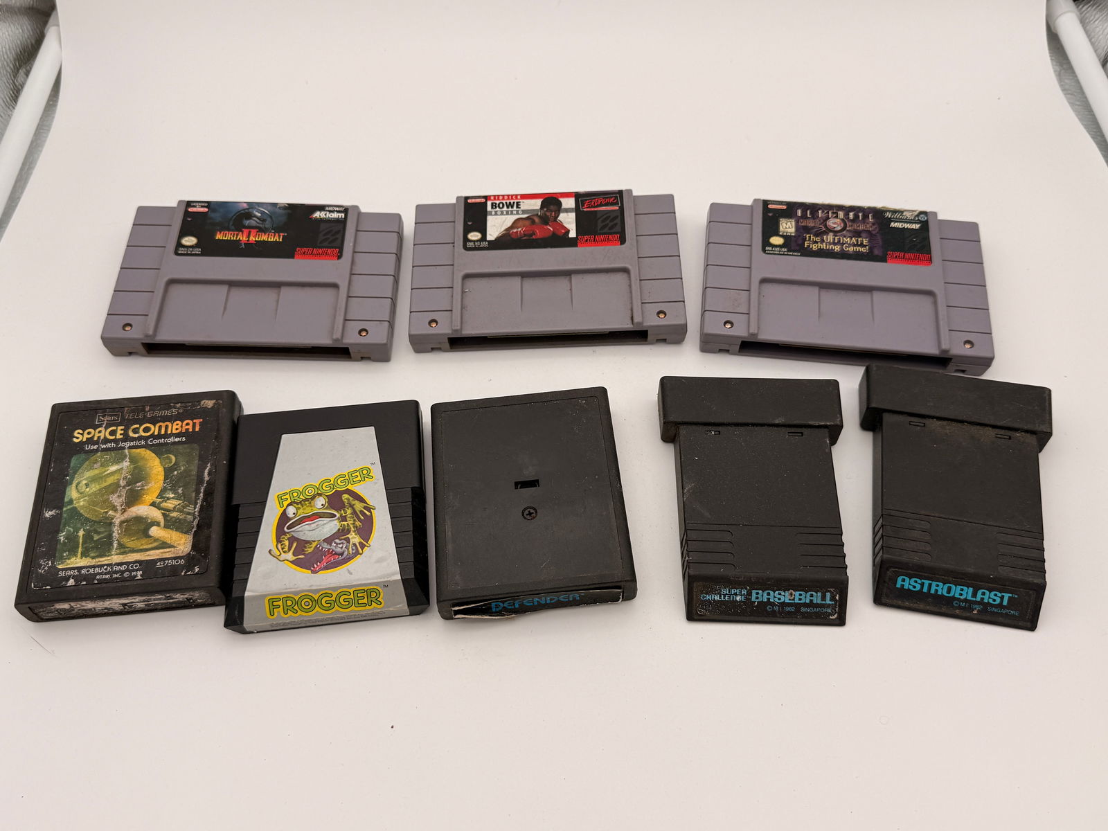 Lot of Vintage Video Games SNES Mortal Kombat Star Wars ColecoVision Atari Frogger (1 of 1)