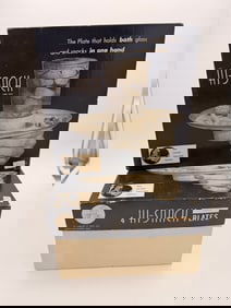 Mid-Century “Hi-Snack” Plates with Boxes – Atomic Starburst Design