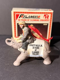 30 Years of Clowning Emmett Kelly Jr Clown Ornament In original box