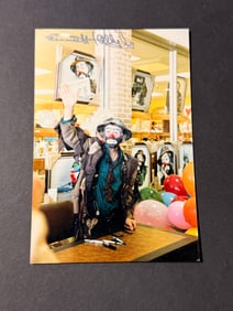 Signed 4x6 Photograph Emmett Kelly Jr Clown
