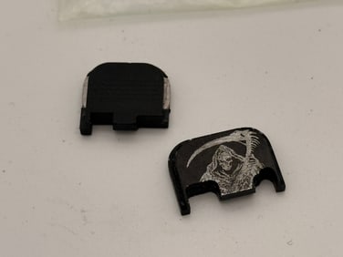 Molon Labe Engraving Glock 43 Slide Cover Plate "Grim Reaper