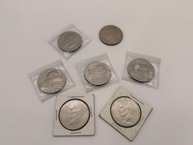 Lot of 7 Bicentennial Eisenhower Dollars