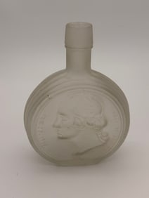George Washington Frosted Glass Bottle