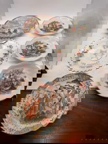 Mixed Lot of 7 Vintage Decorative Saucers & Plates