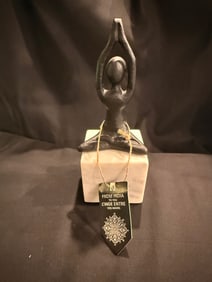 Indian Artisan Yoga Figure on Marble Base