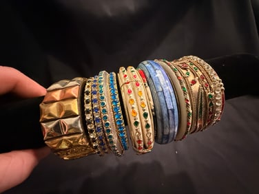 Vintage Costume Bangle Bracelets (12)