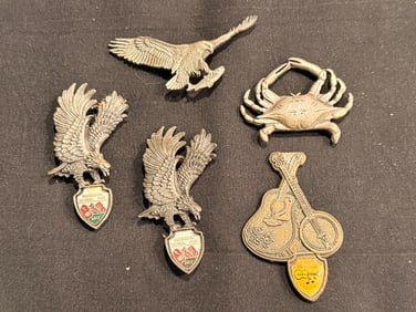 Cast Metal Souvenir Refrigerator Magnets