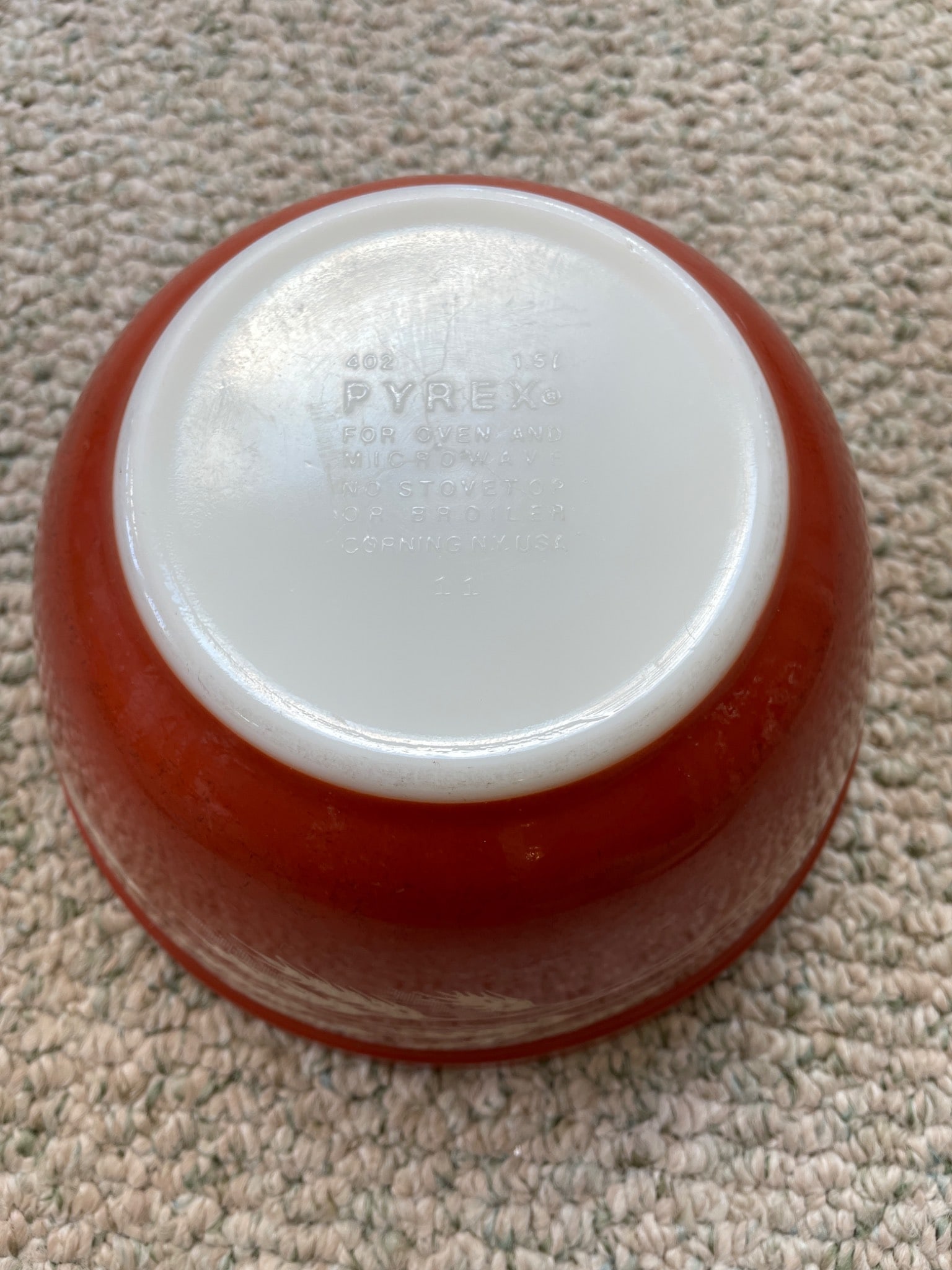 3 Pyrex Autumn Harvest Mixing Bowls - 401, 402, 403 Models - 6