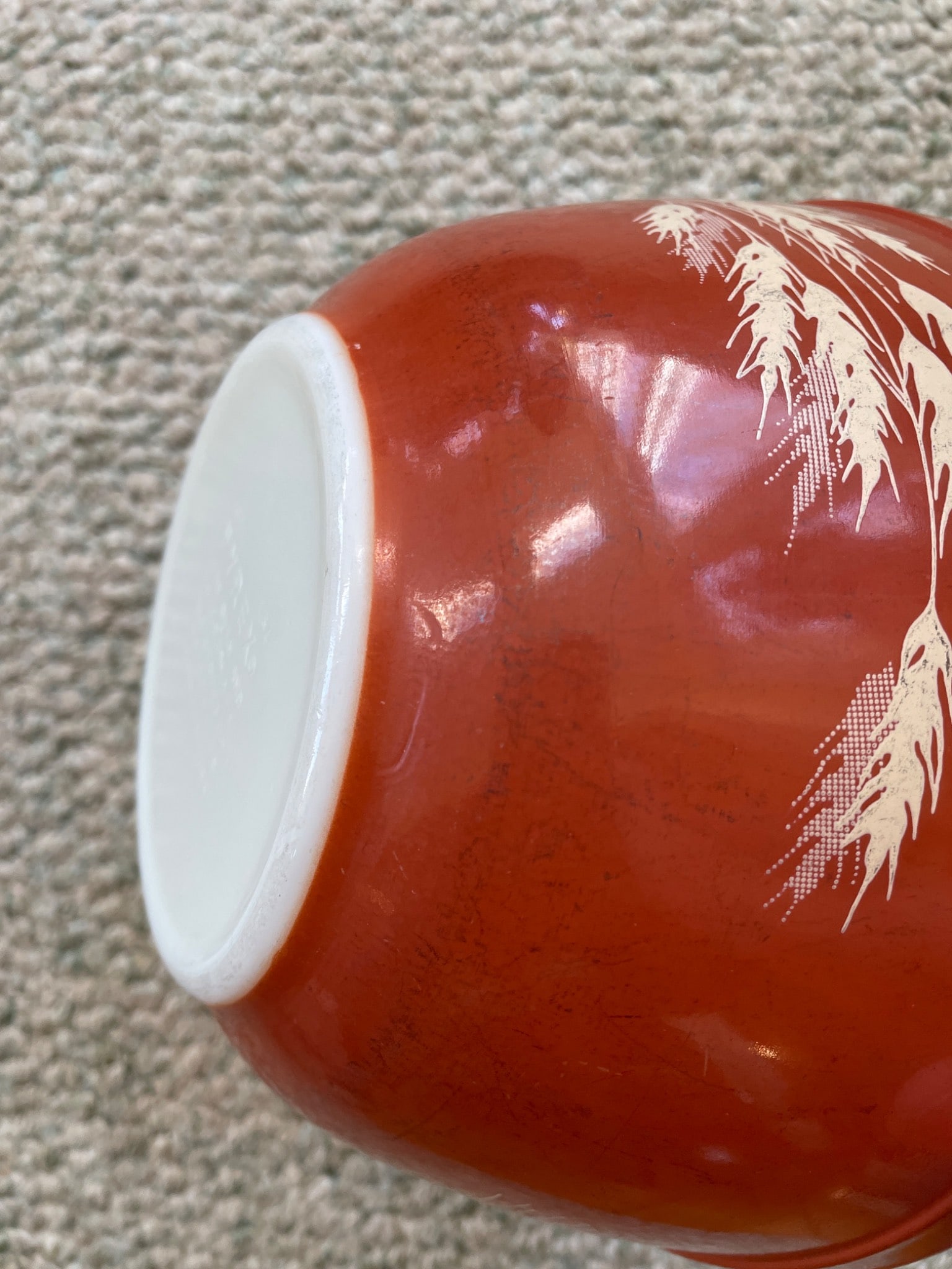 3 Pyrex Autumn Harvest Mixing Bowls - 401, 402, 403 Models - 7