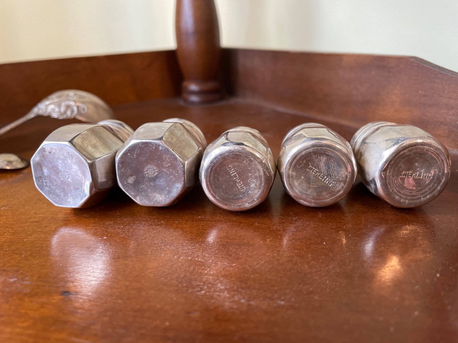 Sterling Silver Shaker Set and Assorted Utensils with Hallmarks - 5