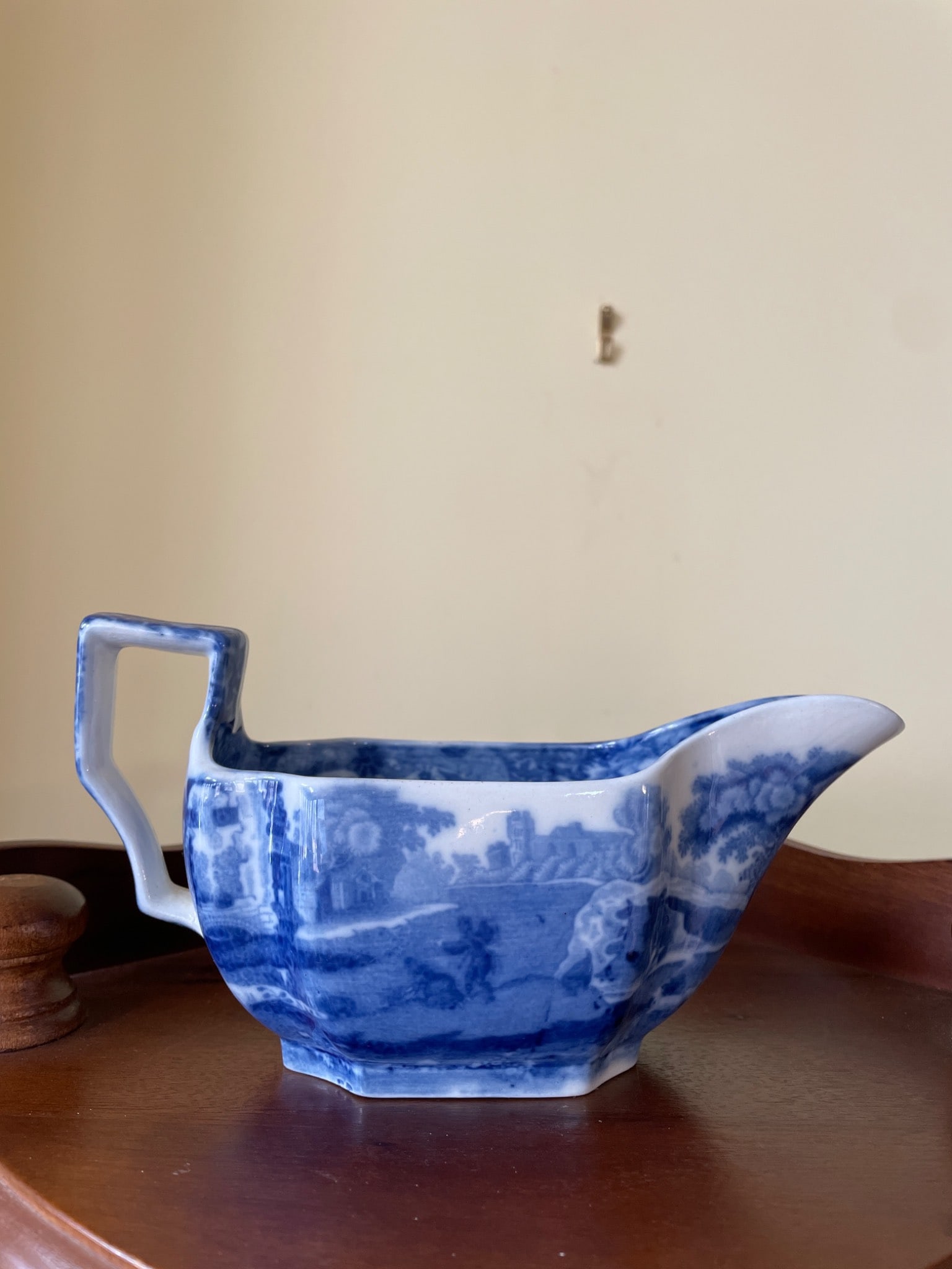 Copeland Spode Blue and White Transferware Gravy Boat, England - 3