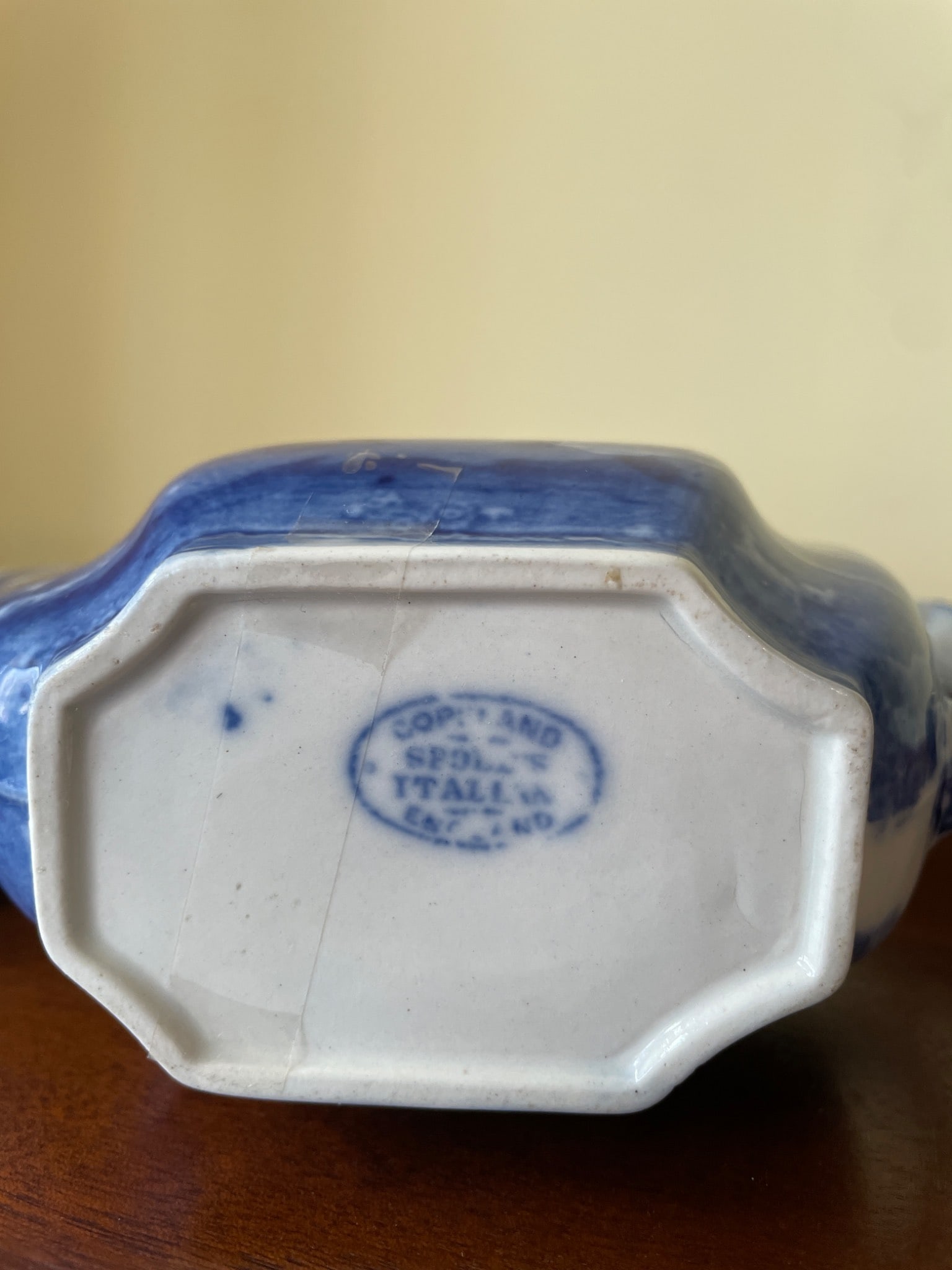 Copeland Spode Blue and White Transferware Gravy Boat, England - 6