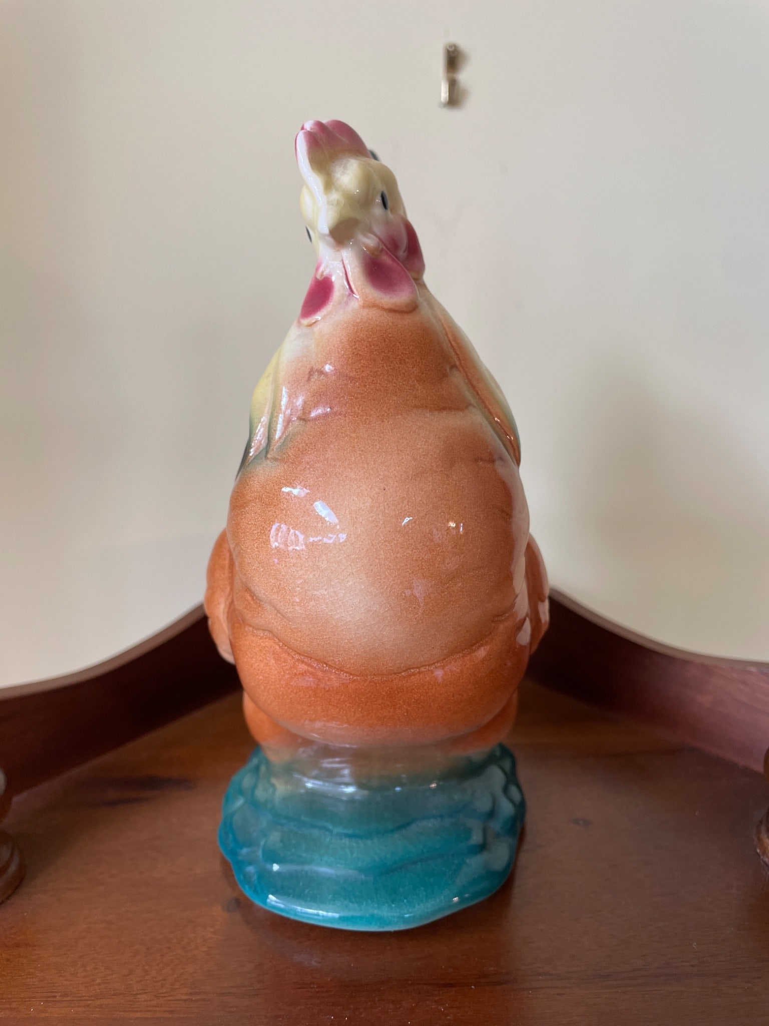 Royal Copley Ceramic Rooster Hen Figurine, Approx. 8 Inches Tall - 2