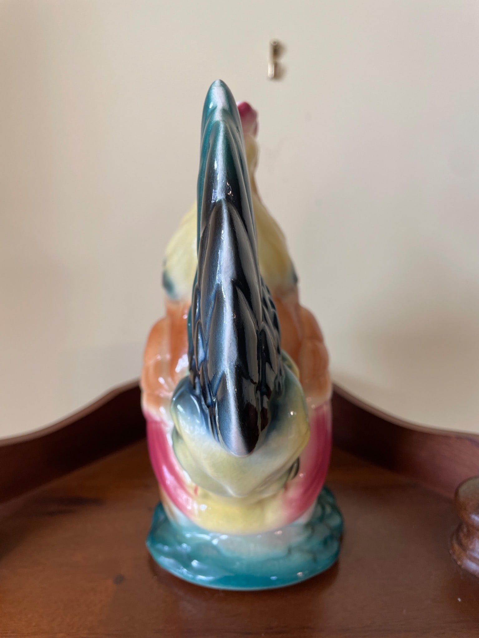 Royal Copley Ceramic Rooster Hen Figurine, Approx. 8 Inches Tall - 4