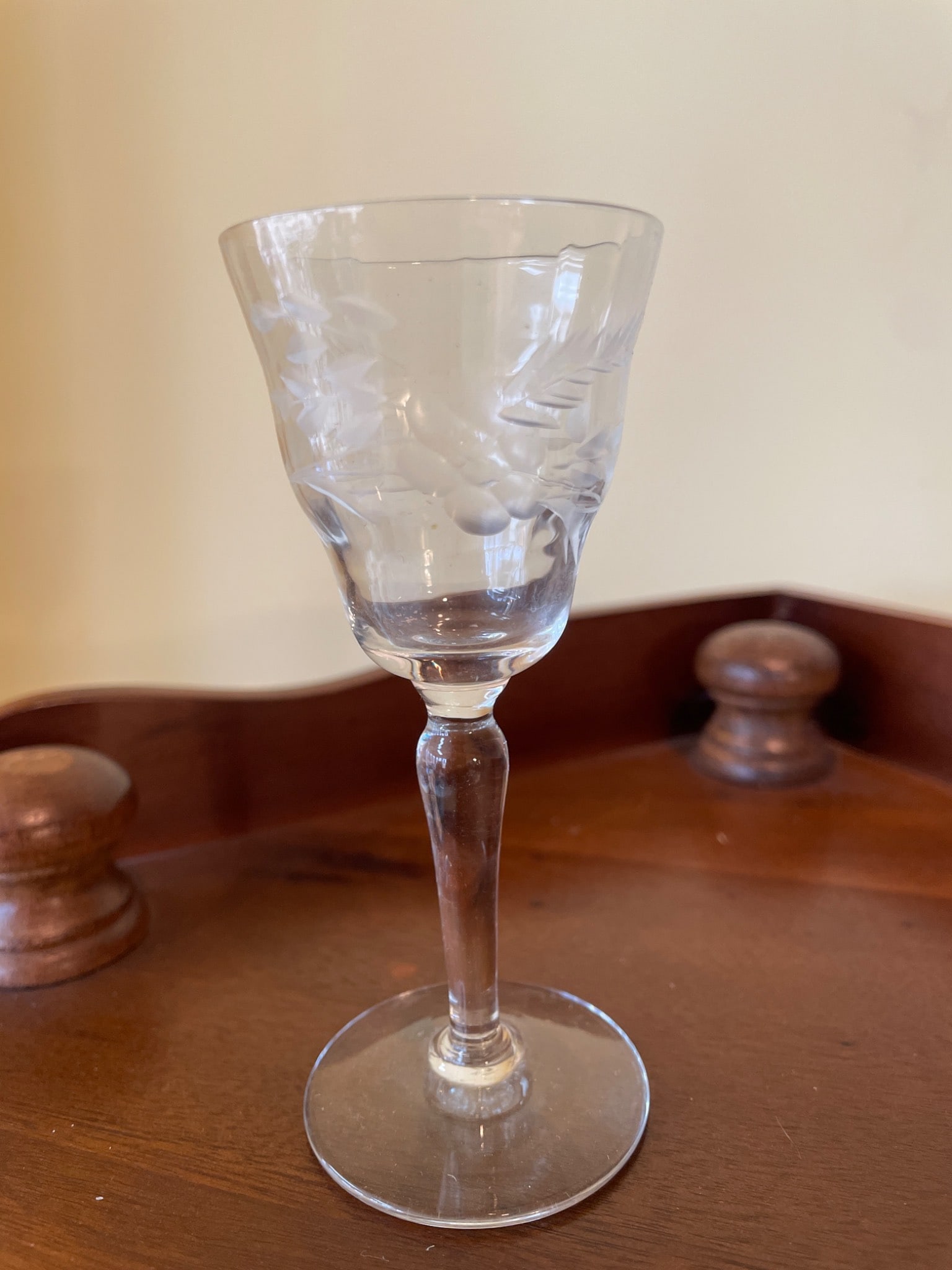 Various Etched and Cut Glassware Including Goblets and Bowls - 2