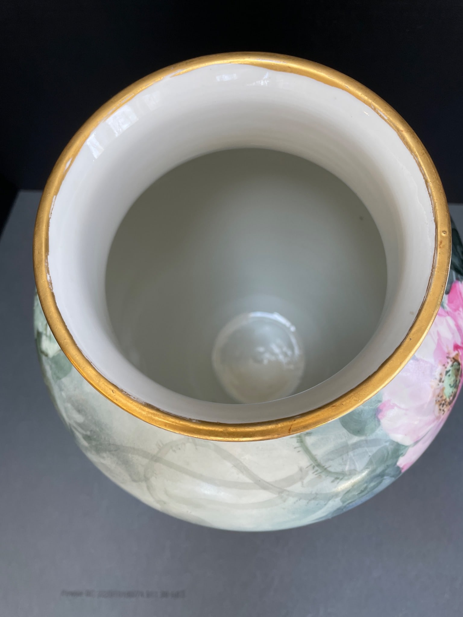 D&C France Handpainted Porcelain Vase with Floral Design - 5