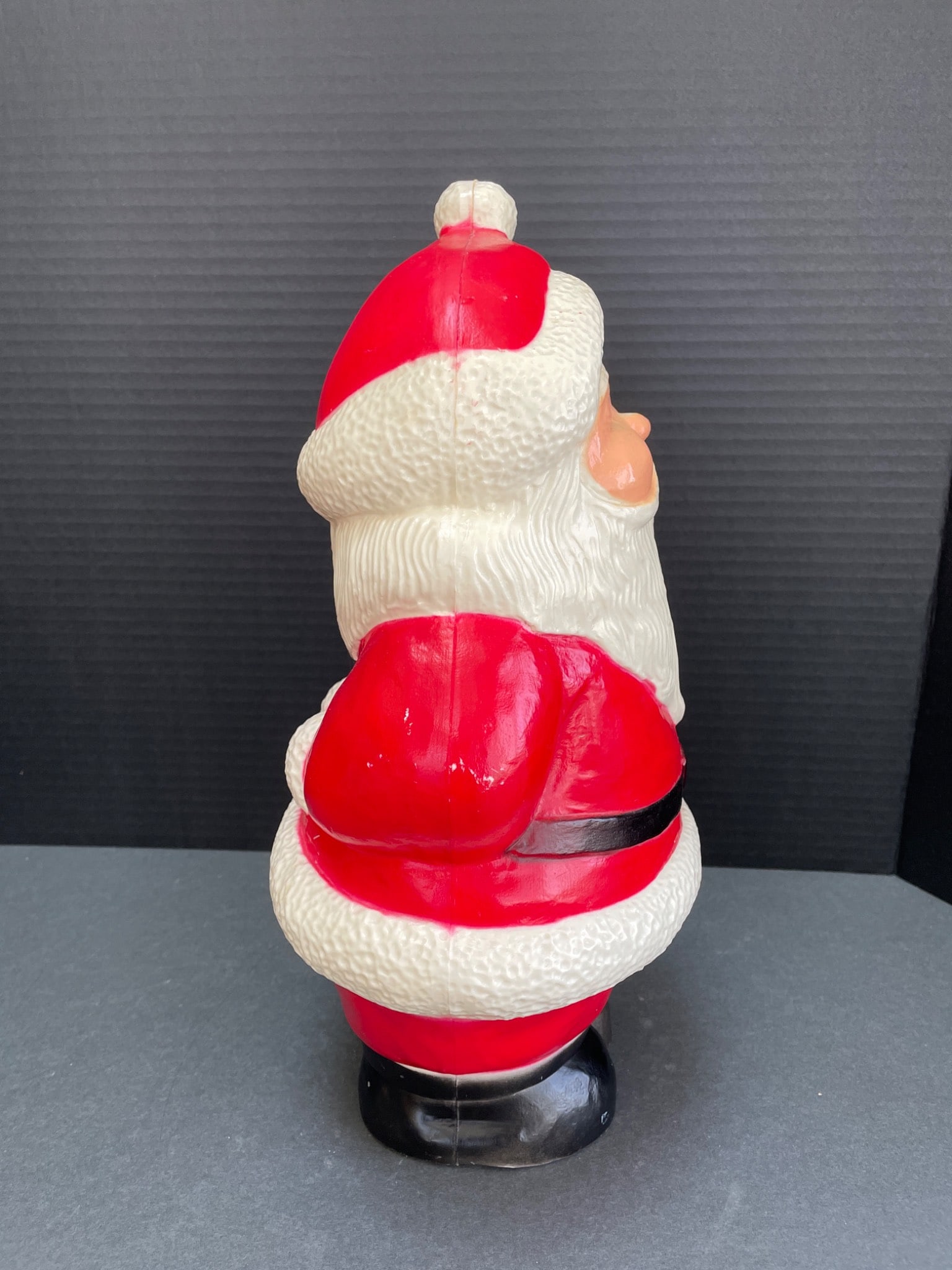 Plastic Santa Claus Blow Mold Decoration with Light Hole - 4