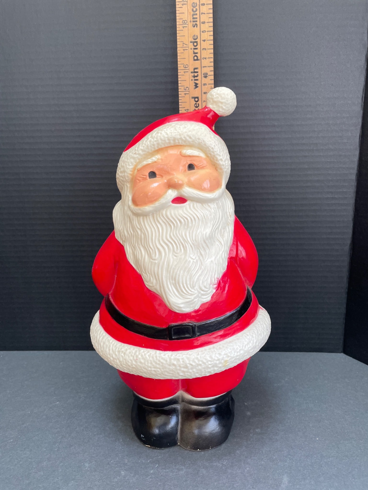 Plastic Santa Claus Blow Mold Decoration with Light Hole - 5